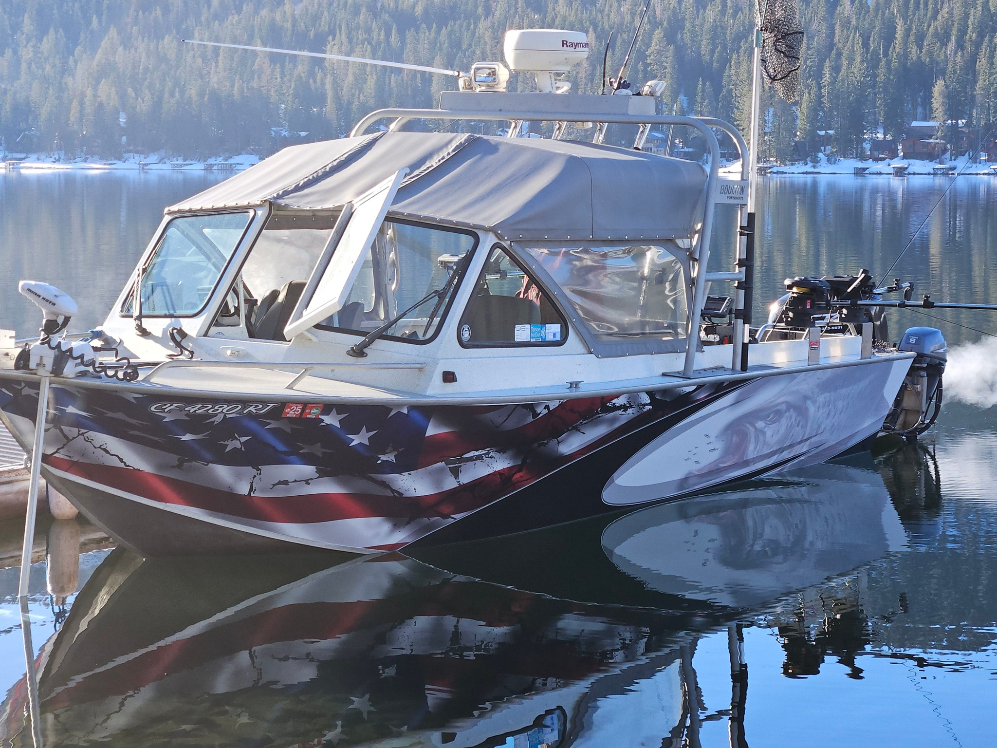Shaun's boat on Donner Lake