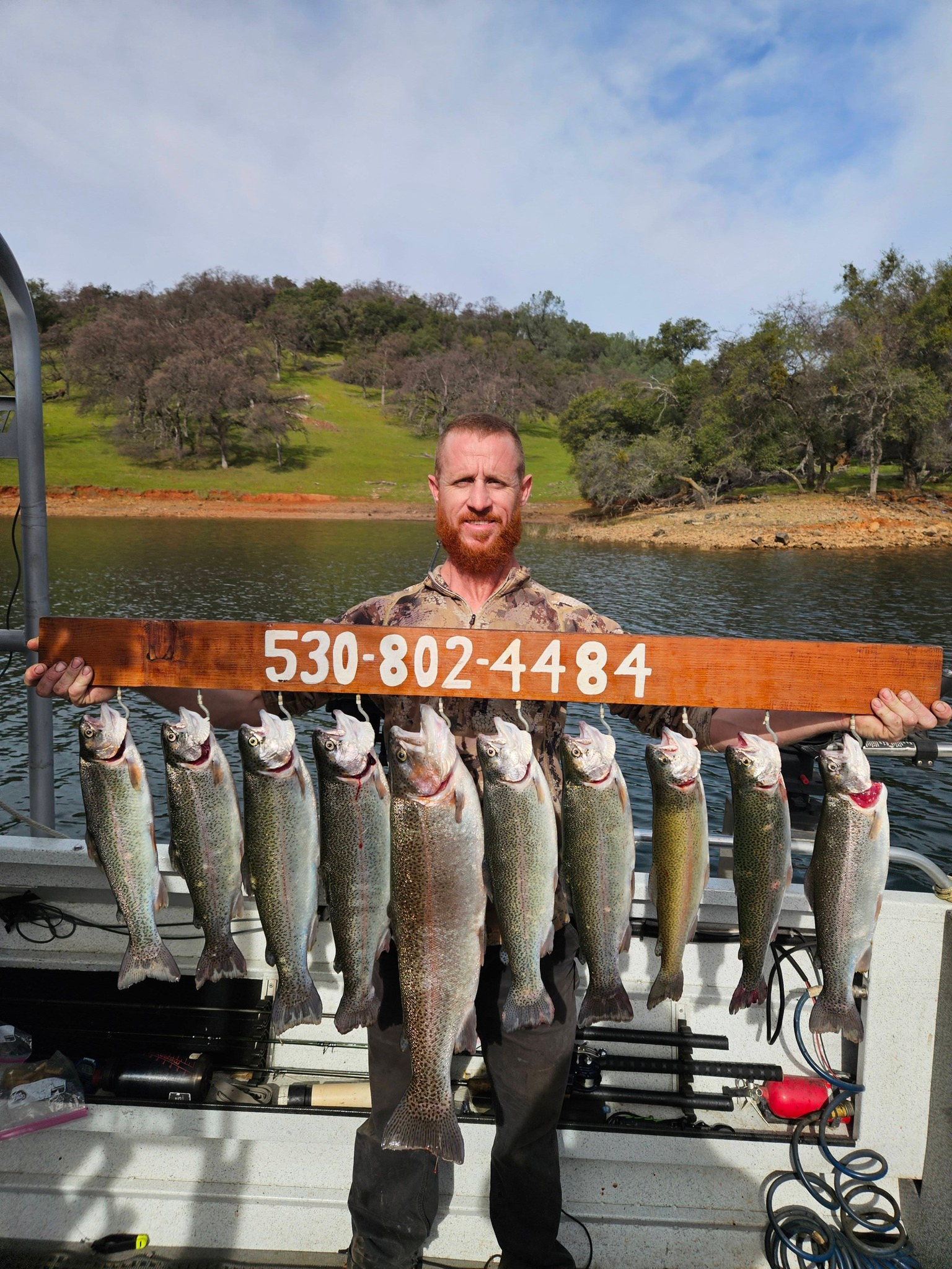 On the boat with Shaun