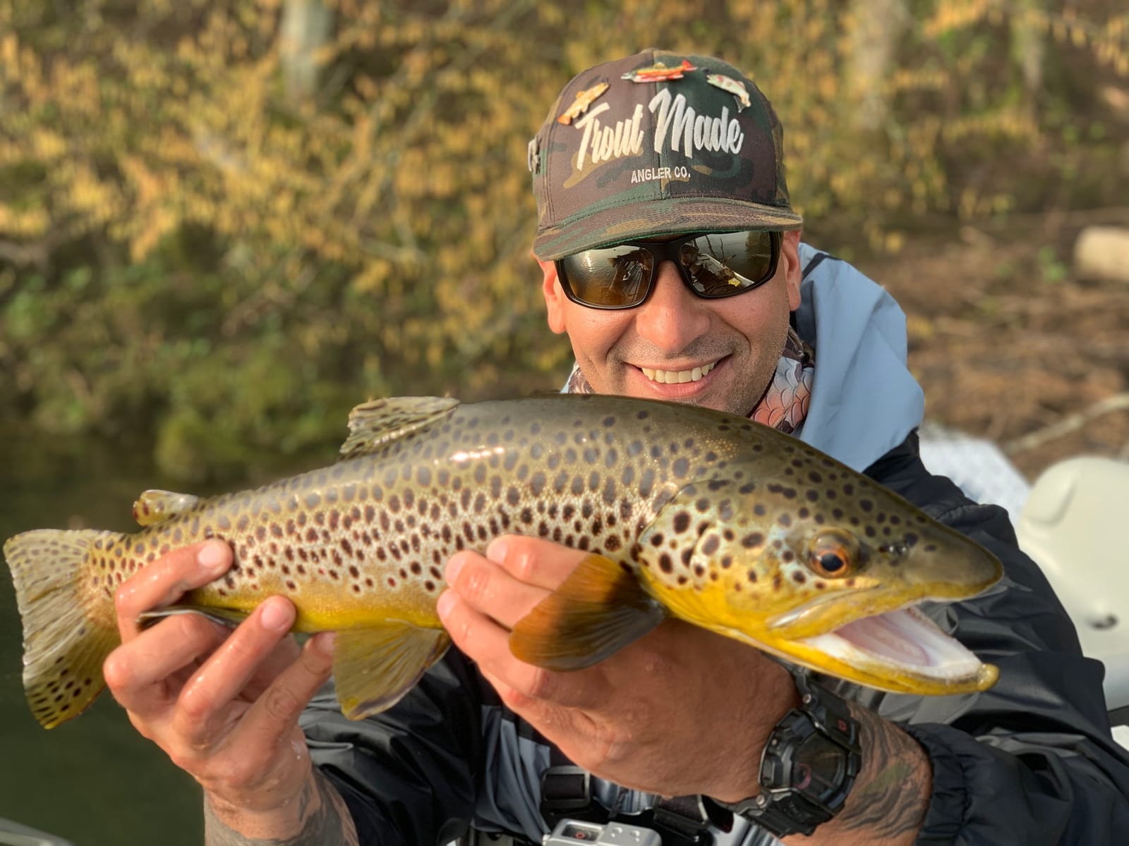 Trout Made Angler Co. on the water
