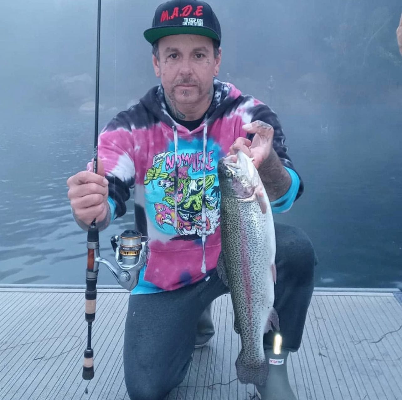 Trout Made Angler Co. on the water