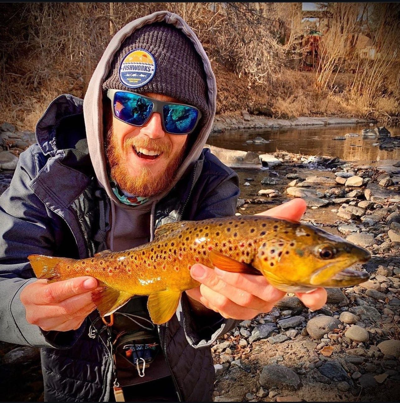Trout Made Angler Co. on the water