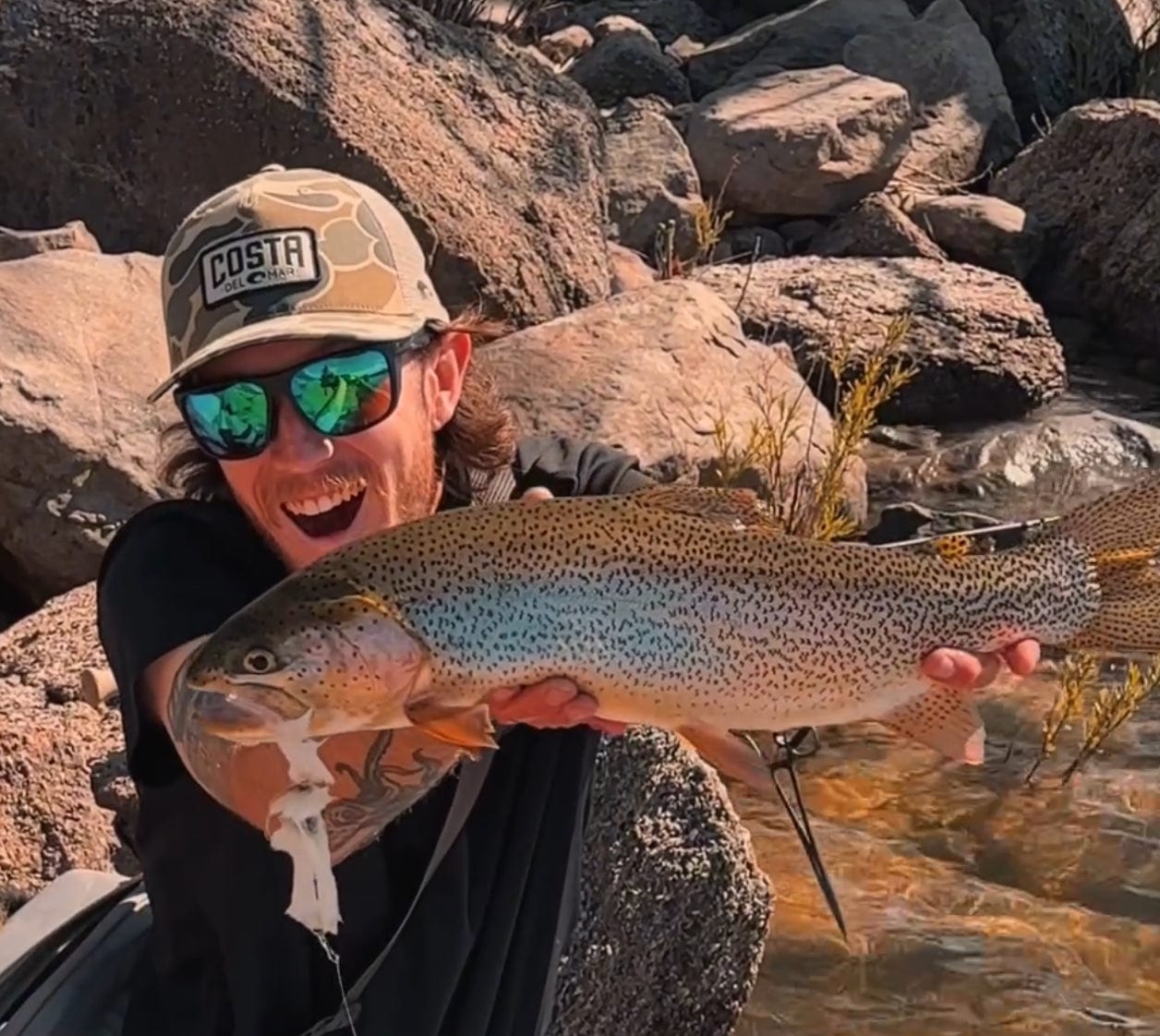 Trout Made Angler Co. on the water