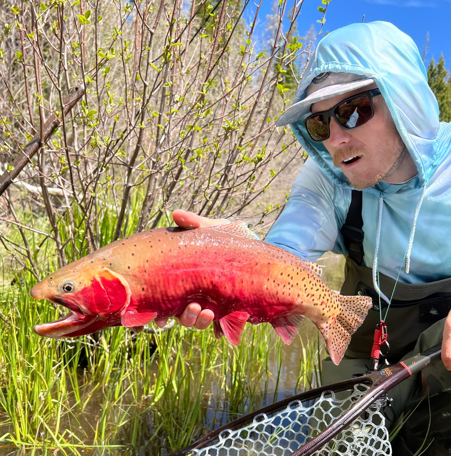 Trout Made Angler Co. on the water